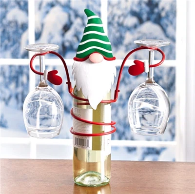 Kerstglazen fles